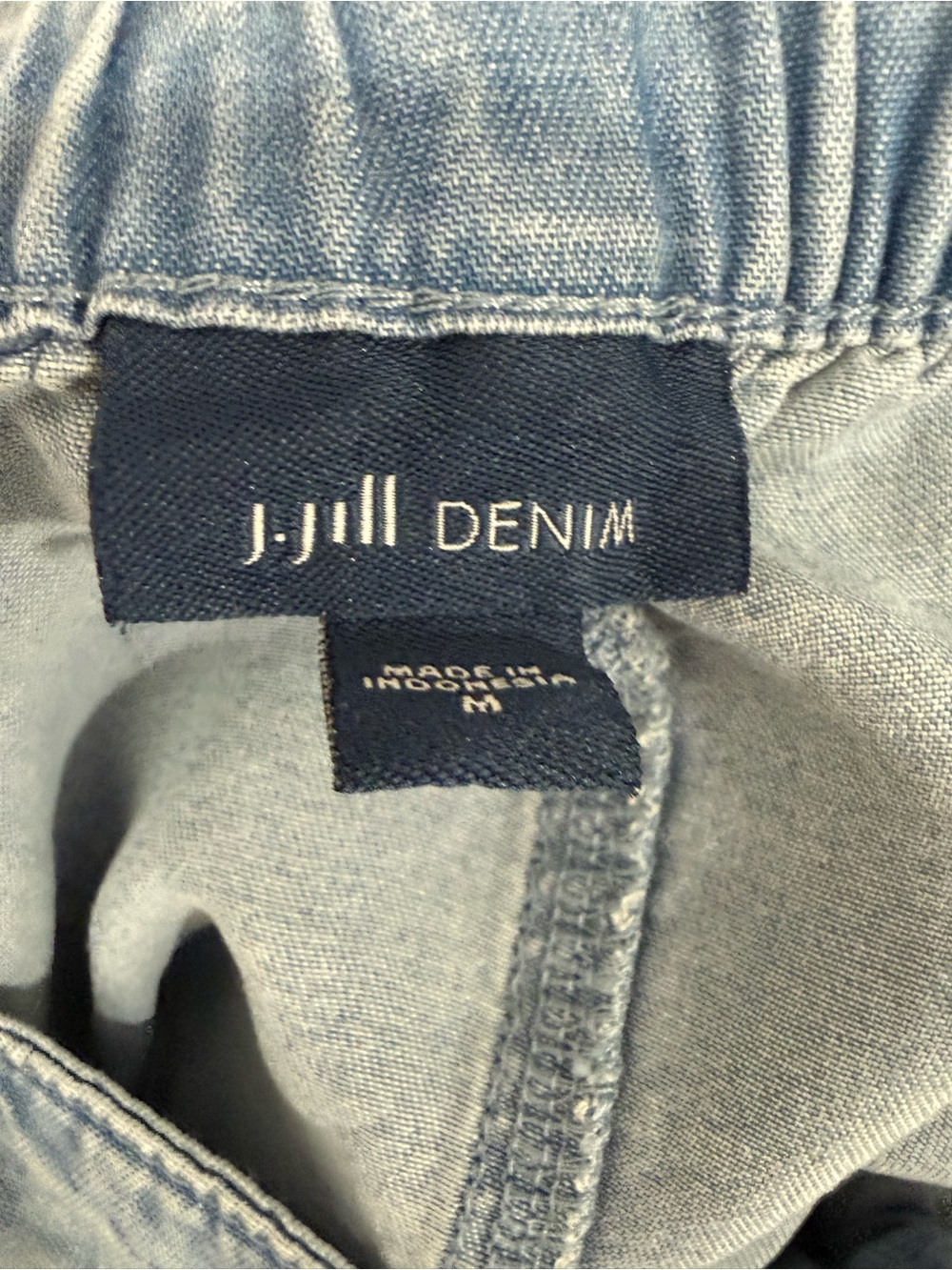J. Jill Indigo Tencel™ Lyocell Cargo Maxi Skirt size medium - Picture 3 of 4